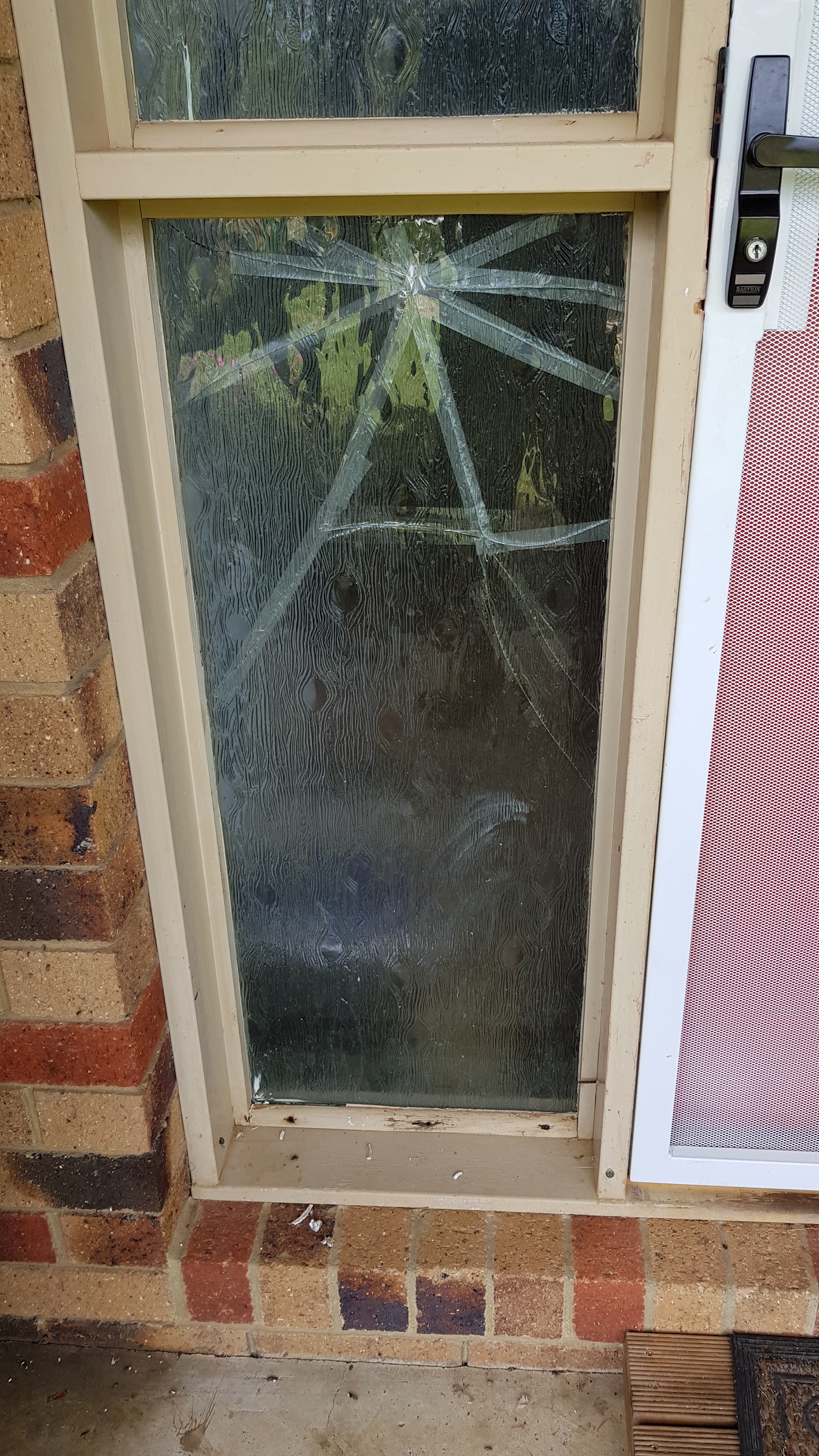 Glass door panels